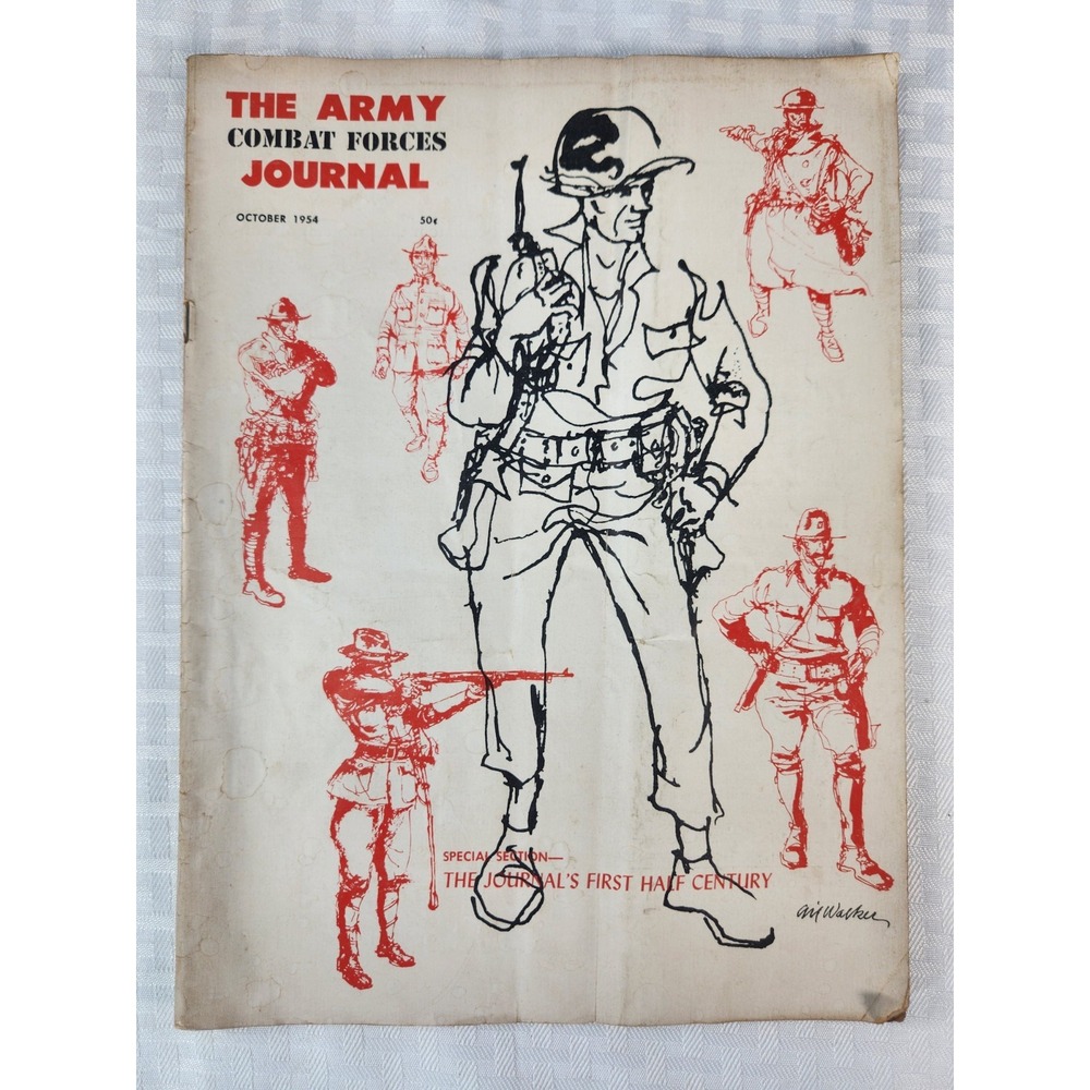 US Army Combat Forces October 1953 Magazine Military Publication Historical